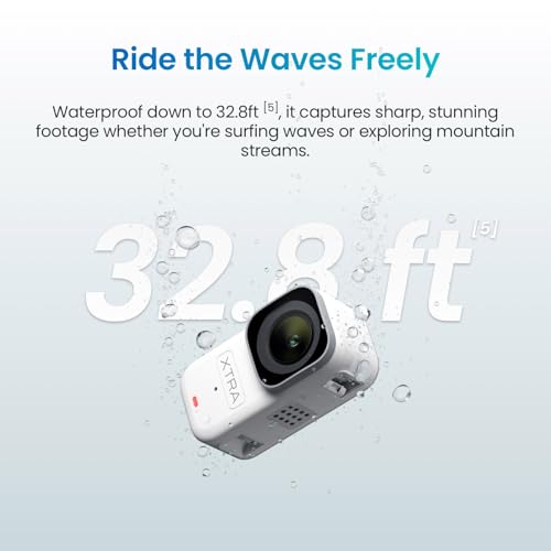 Wearable 4K Action Camera 128GB with 1/1.3" Sensor & Stabilization