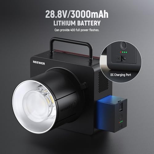 600Ws TTL Outdoor Flash Strobe with App Control & Bi-Color Modeling Lamp