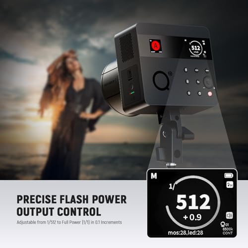 600Ws TTL Outdoor Flash Strobe with App Control & Bi-Color Modeling Lamp