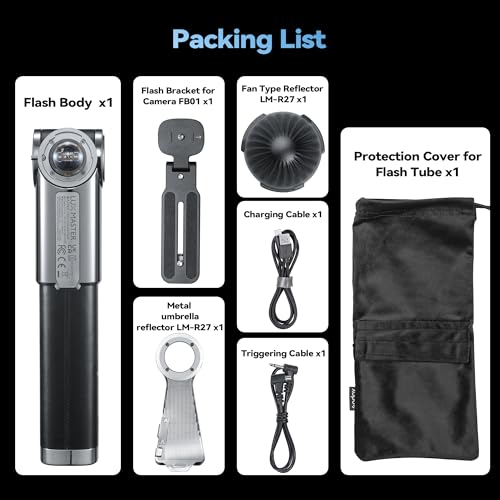 Retro TTL HSS Camera Flash with Touchscreen & Wireless Sync