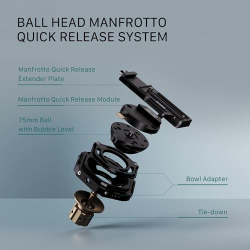 Articulating Car Mount System with Suction Cups for Tripod Heads