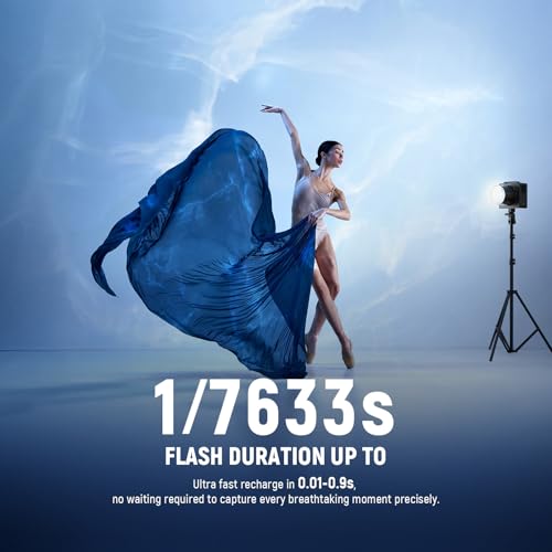 600Ws TTL Outdoor Flash Strobe with App Control & Bi-Color Modeling Lamp