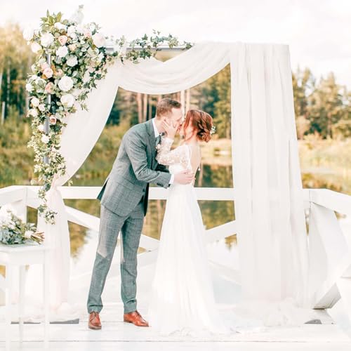 10x10ft Double Crossbar Backdrop Stand with Adjustable Metal Frame