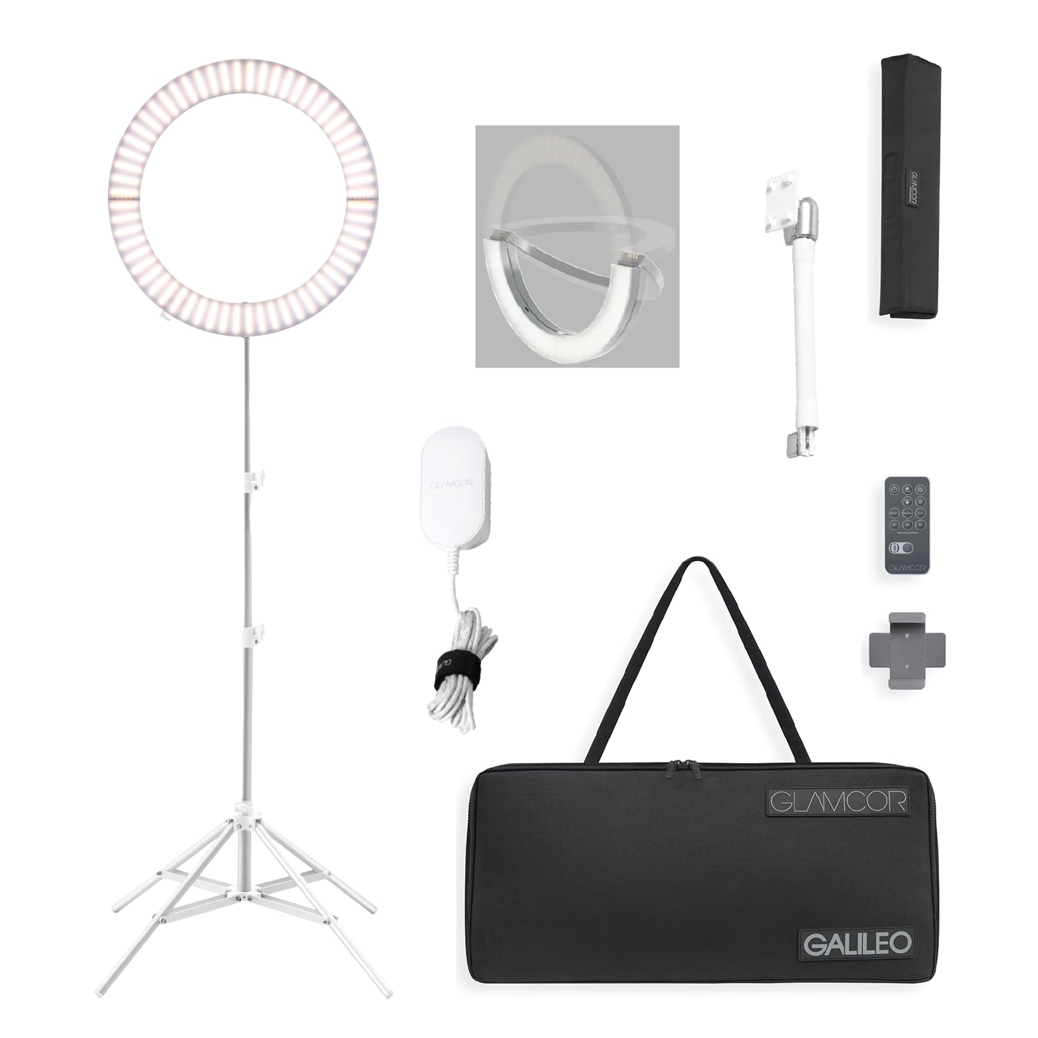 18-Inch Foldable LED Ring Light Kit with Remote & Bluetooth Control