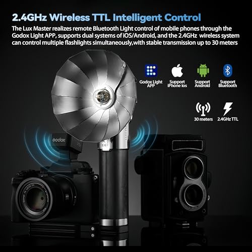 Retro TTL HSS Camera Flash with Touchscreen & Wireless Sync