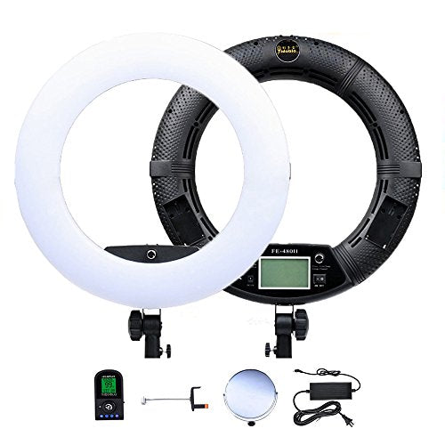18-Inch Bi-Color LED Ring Light with Remote Control & LCD Display