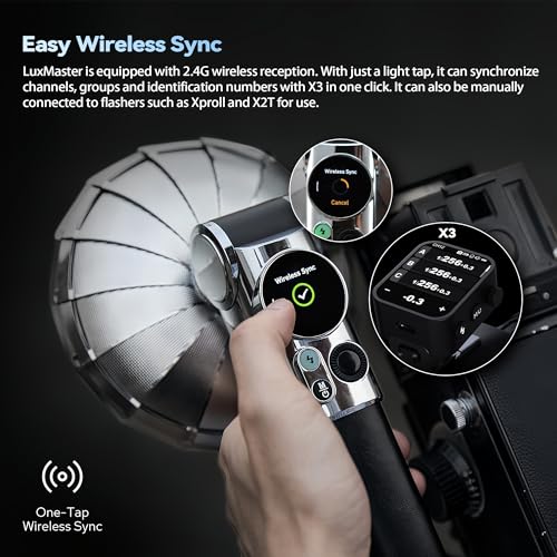 Retro TTL HSS Camera Flash with Touchscreen & Wireless Sync