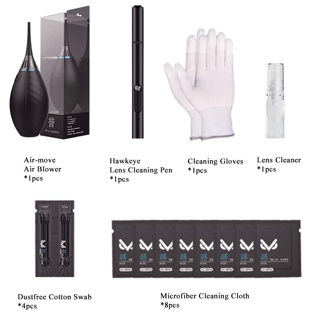 Professional Camera Cleaning Kit with Air Blower, Lens Pen & Carry Bag