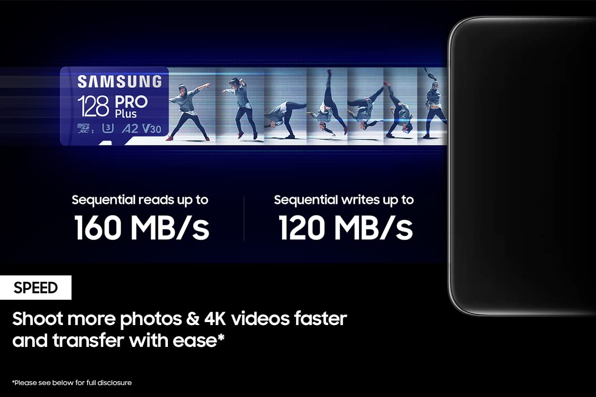 SAMSUNG PRO Plus microSD Memory Card + Adapter,