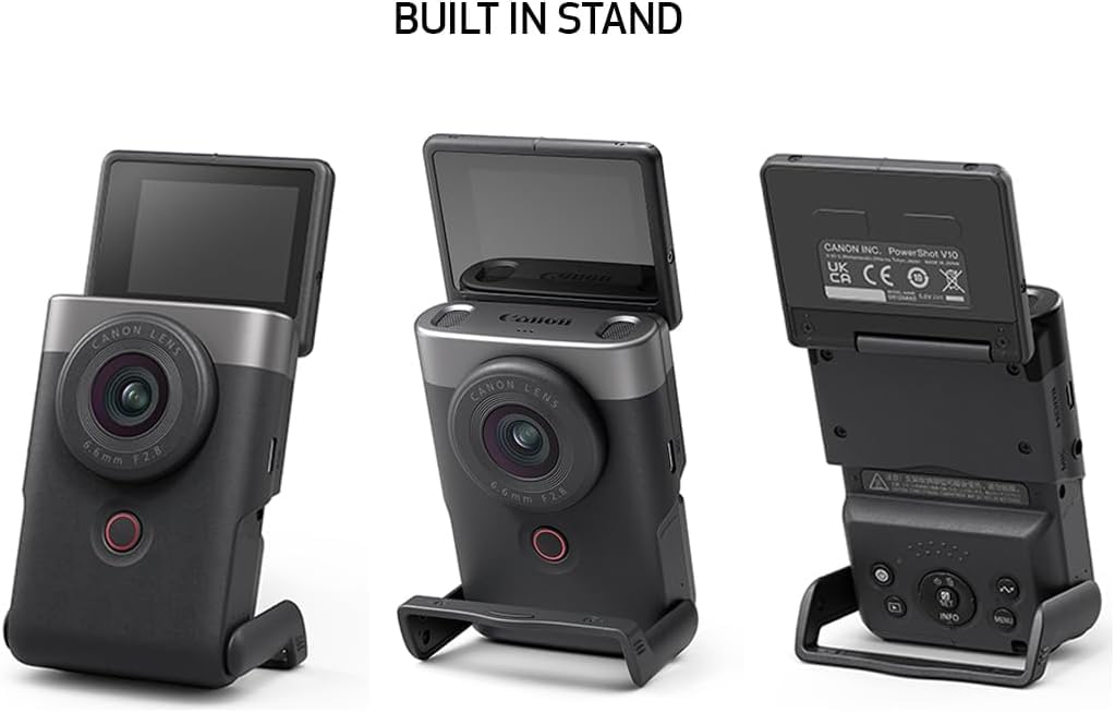 Vlog Camera with 1" CMOS Sensor, 4K Video & 19mm Wide-Angle Lens