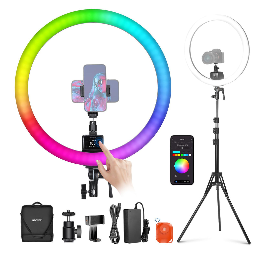 NEEWER Ring Light with Tripod Stand