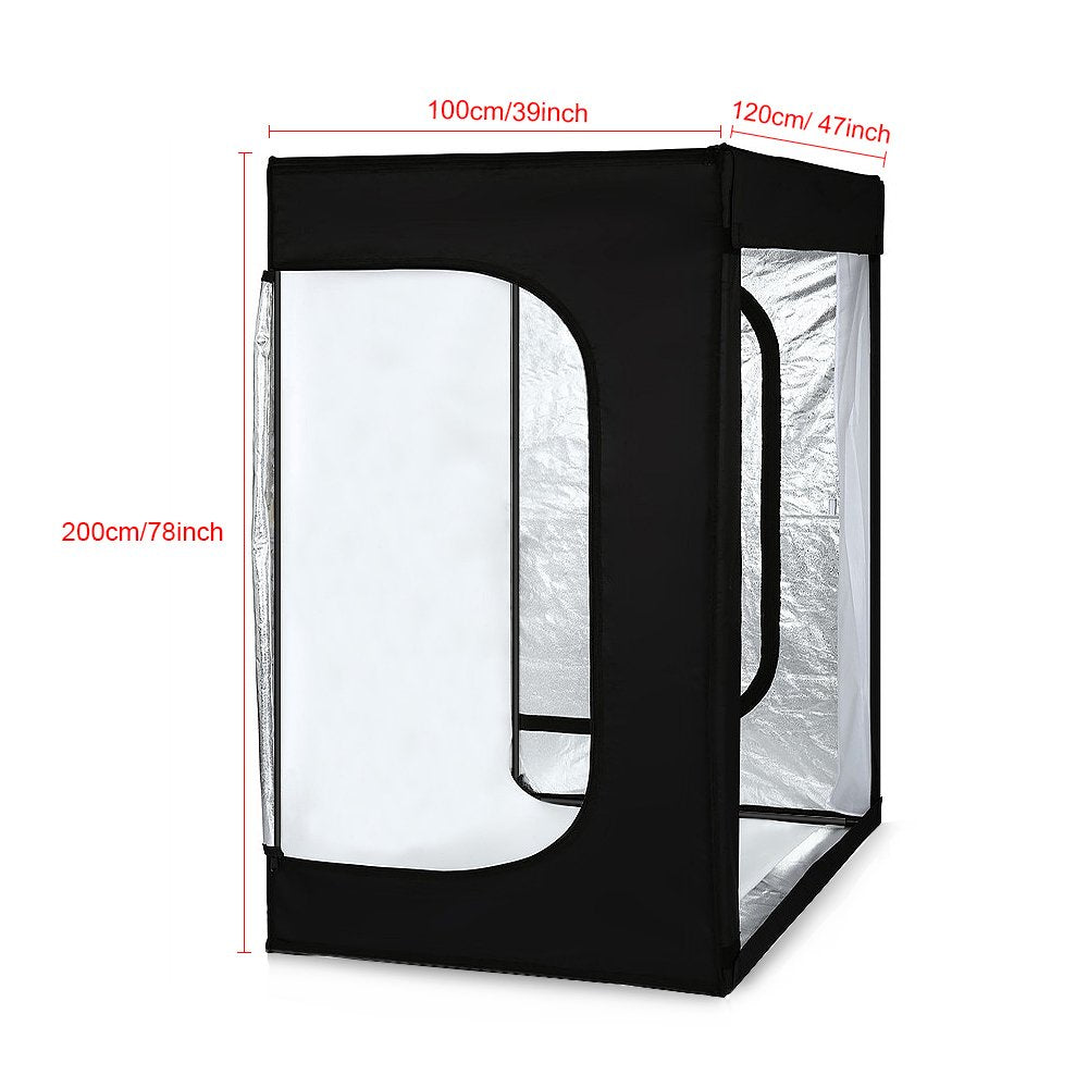 Folding Photo Light Box Studio Kit with Dimmable LED Lighting & 3 Backdrops