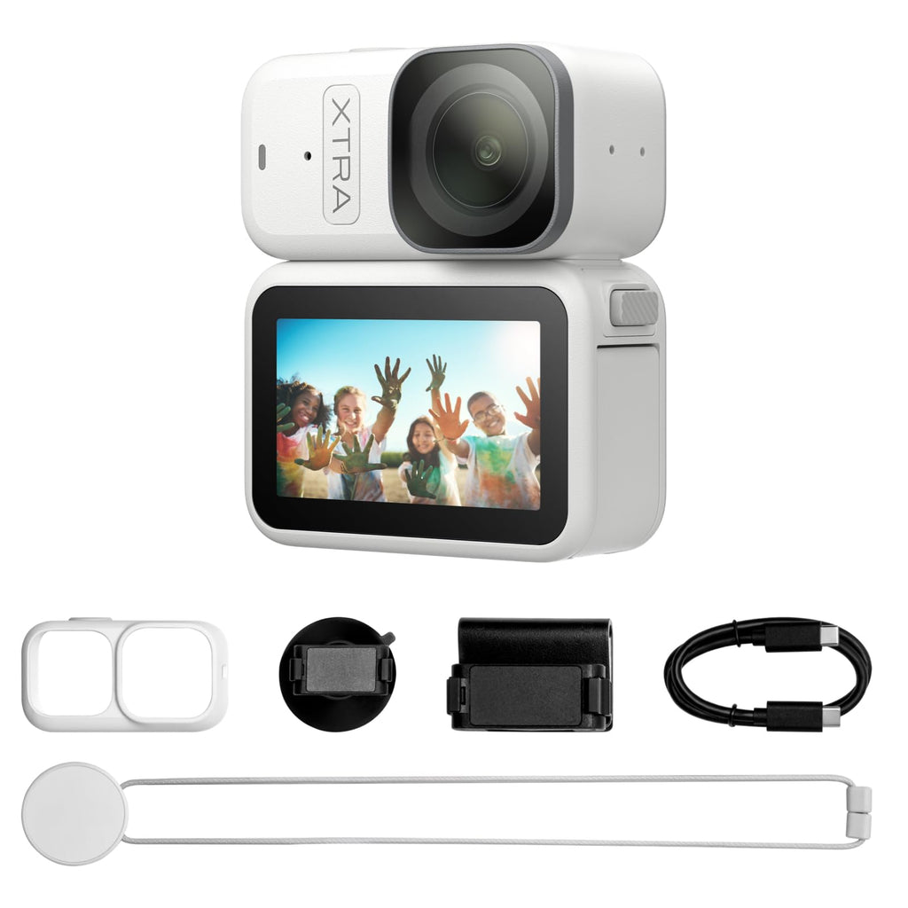 Wearable 4K Action Camera 128GB with 1/1.3" Sensor & Stabilization