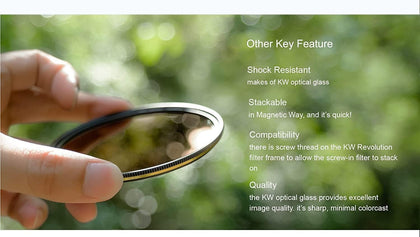 Magnetic Filter Kit with CPL, ND8, ND64, ND1000 & UV Filters