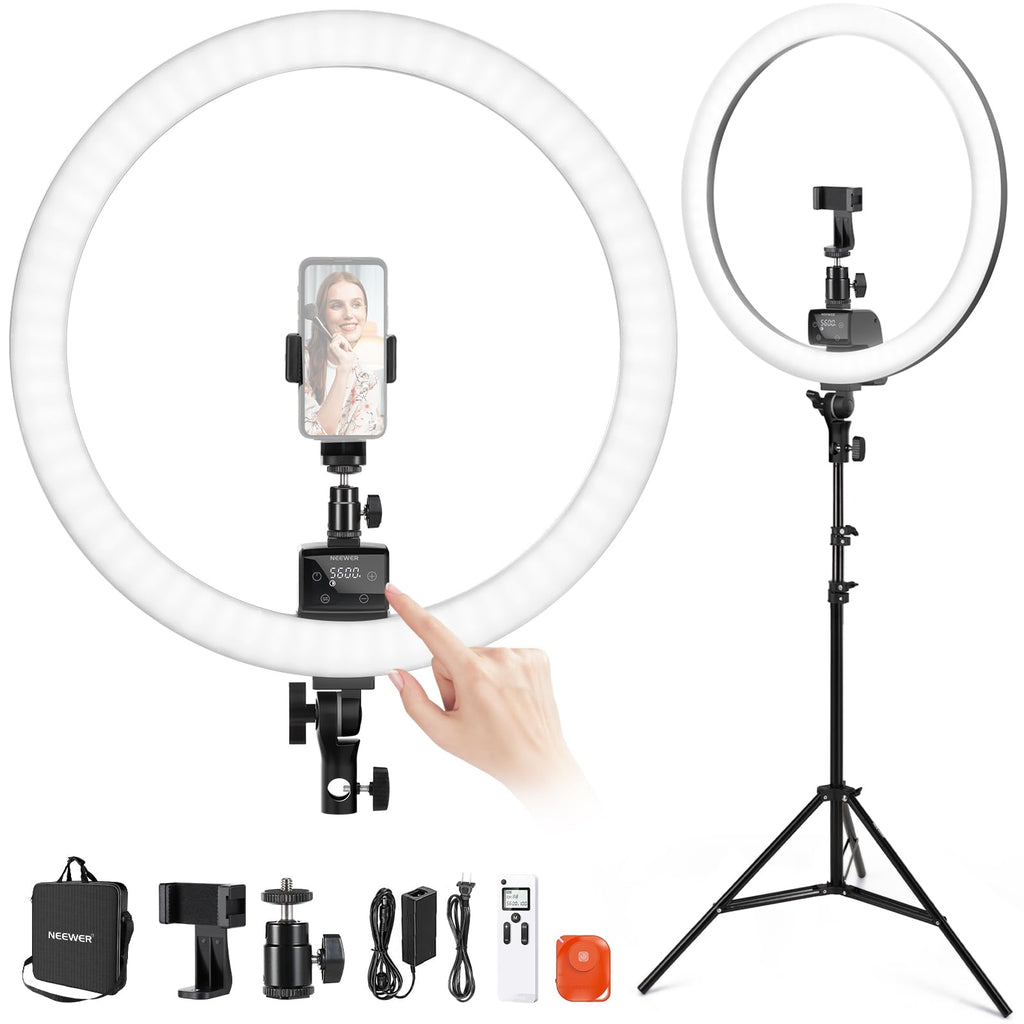 NEEWER Ring Light with Tripod Stand