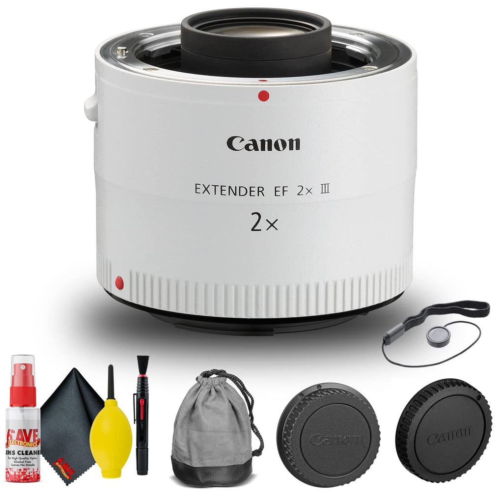 Canon Extender EF 2X III (4410B002) + Cap Keeper + Cleaning Kit + More