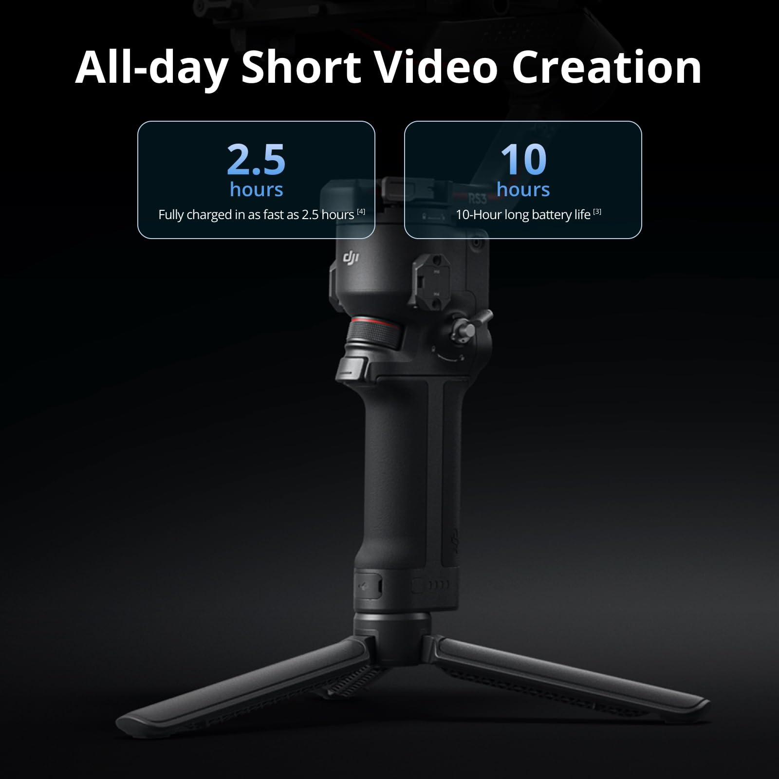 3-Axis Camera Gimbal Stabilizer with Native Vertical Shooting