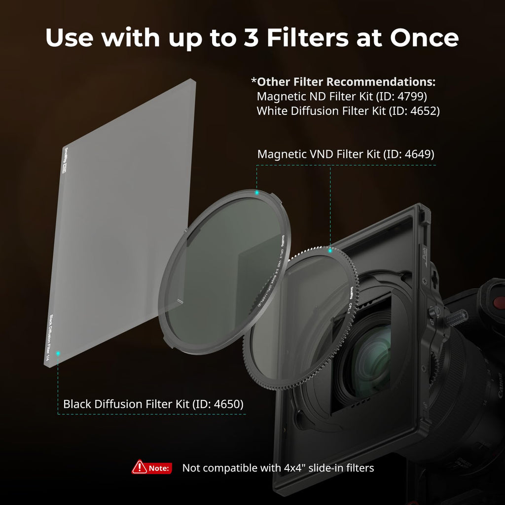 SmallRig Matte Box with Adjustable Clamp from 67mm - 82mm