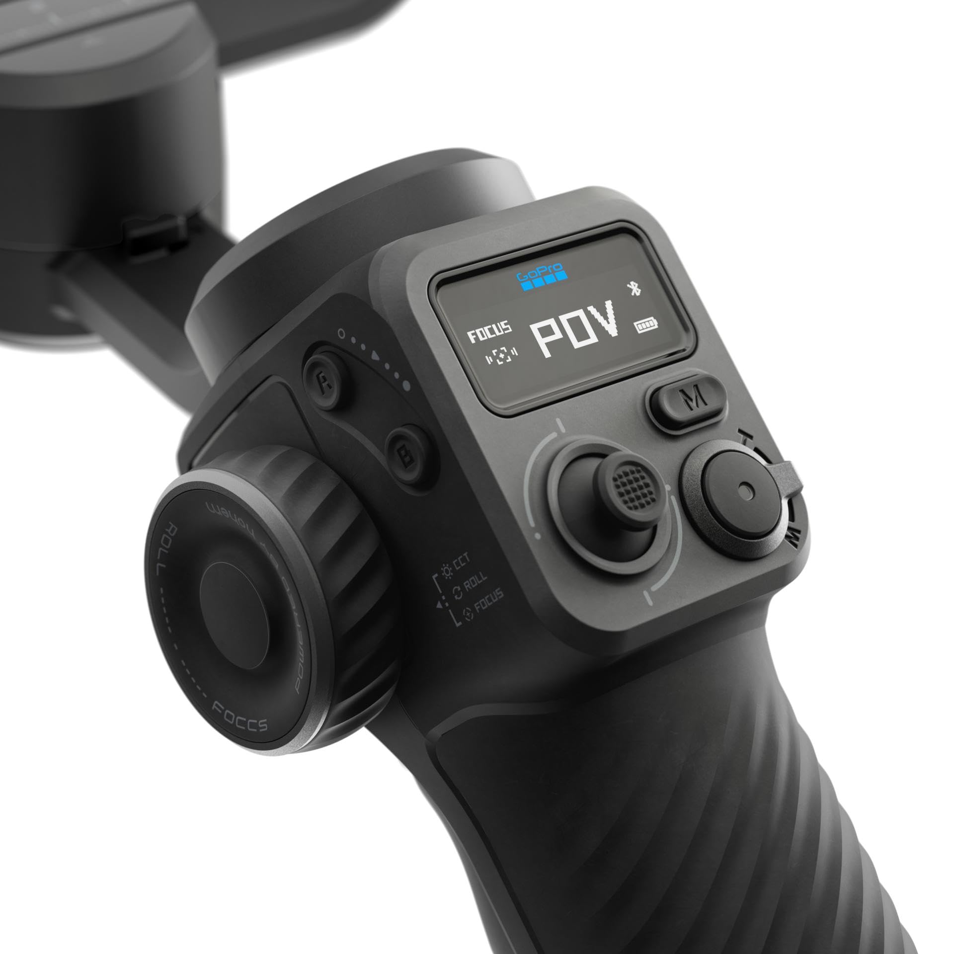 GoPro Fluid Pro AI 3-Axis Gimbal Stabilizer for GoPro Cameras and Smartphones, Subject Tracking, Lighting, Wireless Camera Control, Portable, Vlogging, 360° Rotation, Device Charging