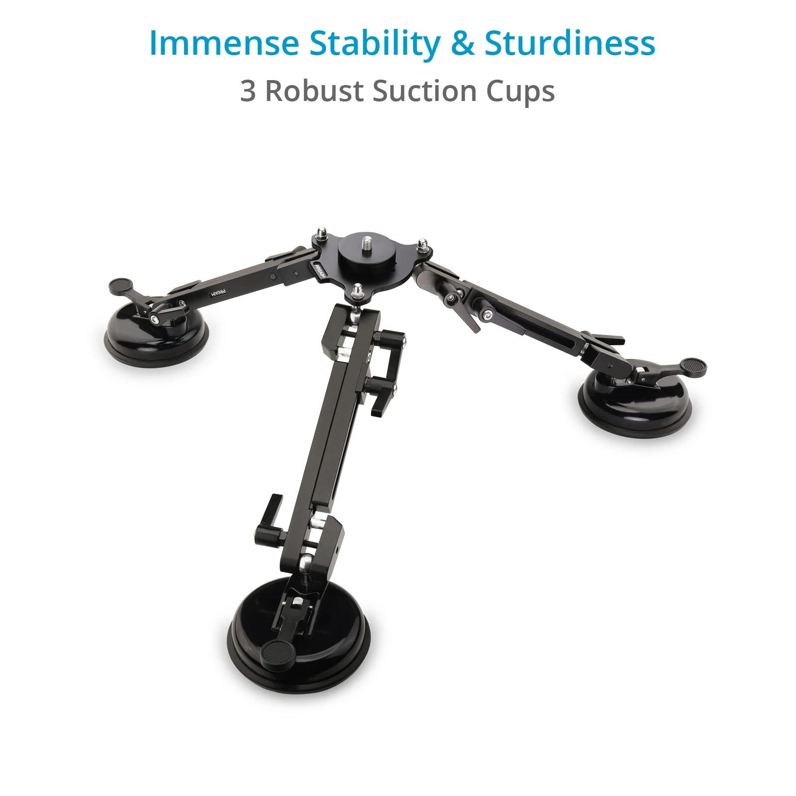 Suction Camera Mount for Vehicle Rigging with 15kg Payload
