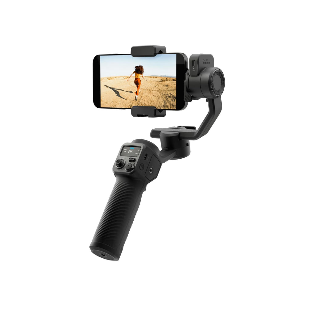 GoPro Fluid Pro AI 3-Axis Gimbal Stabilizer for GoPro Cameras and Smartphones, Subject Tracking, Lighting, Wireless Camera Control, Portable, Vlogging, 360° Rotation, Device Charging