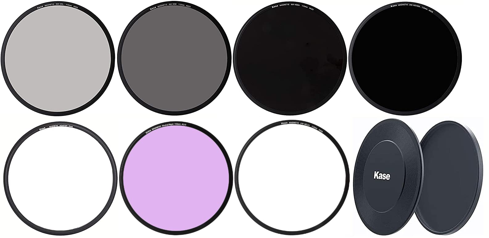 112mm Magnetic Filter Kit with CPL, ND8, ND64, ND1000, UV & Night Filters