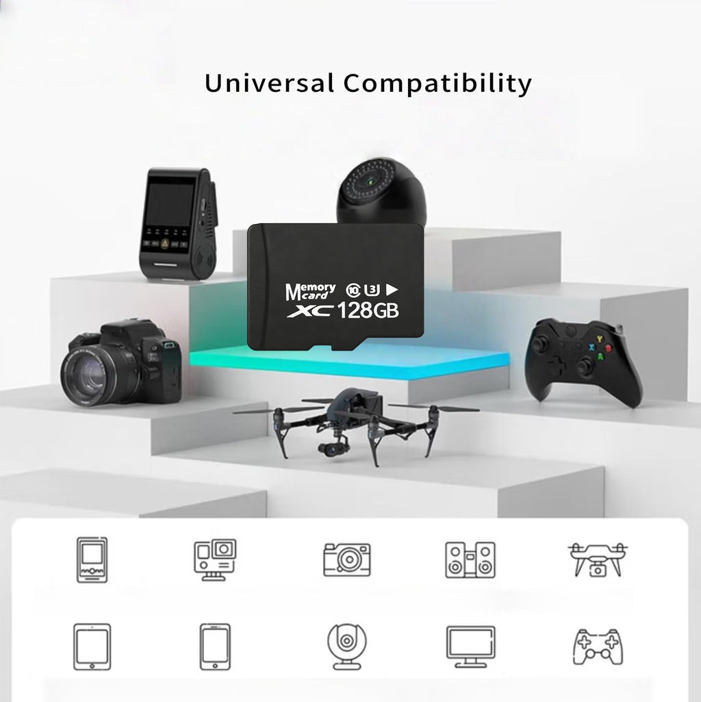128GB MicroSDXC Card 2-Pack with SD Adapter & USB Reader