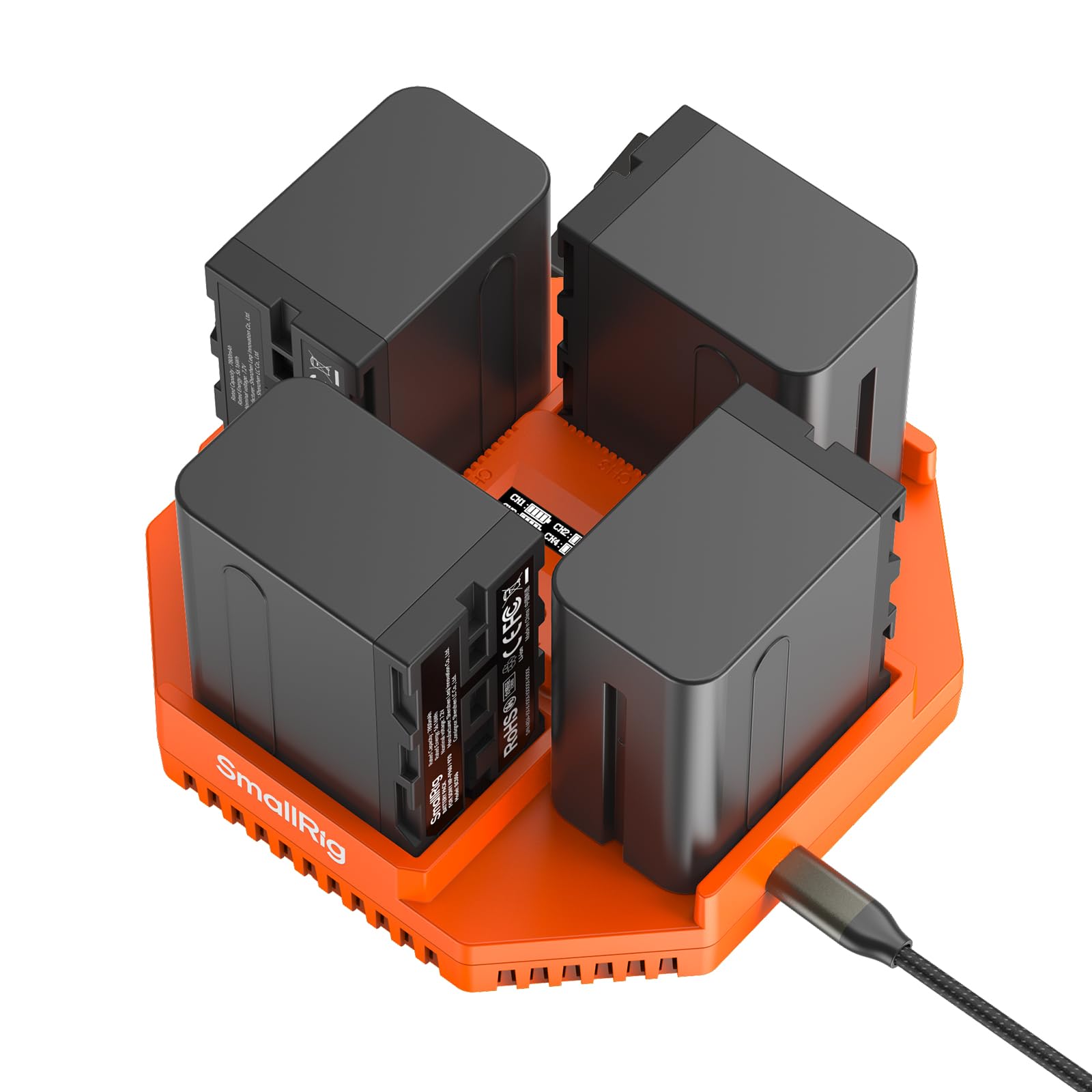 SmallRig 4-Channel NP-F970 Battery Charger Series