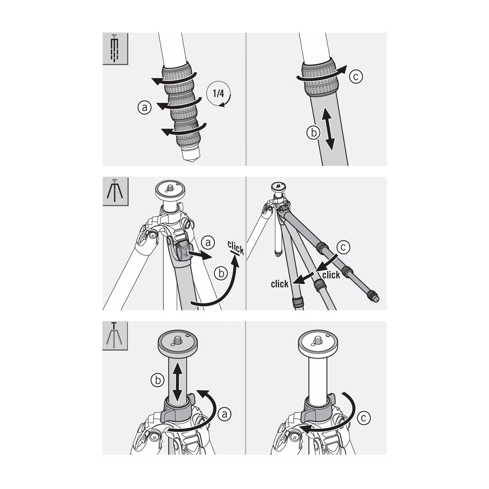 Compact Carbon Fiber Tripod with Video Head