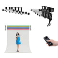6-Roller Motorized Background Support System with Remote Control