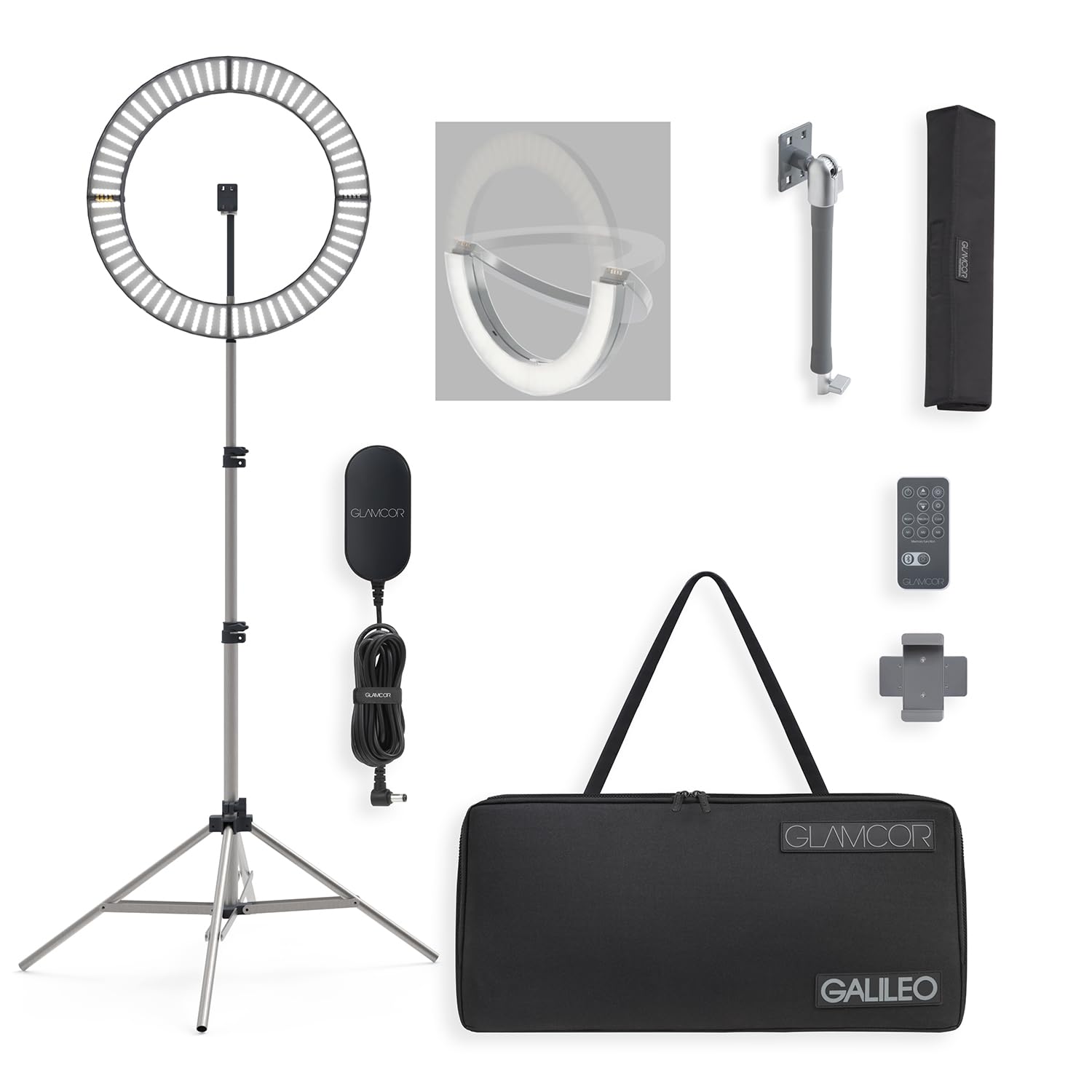 18-Inch Foldable LED Ring Light Kit with Remote & Bluetooth Control
