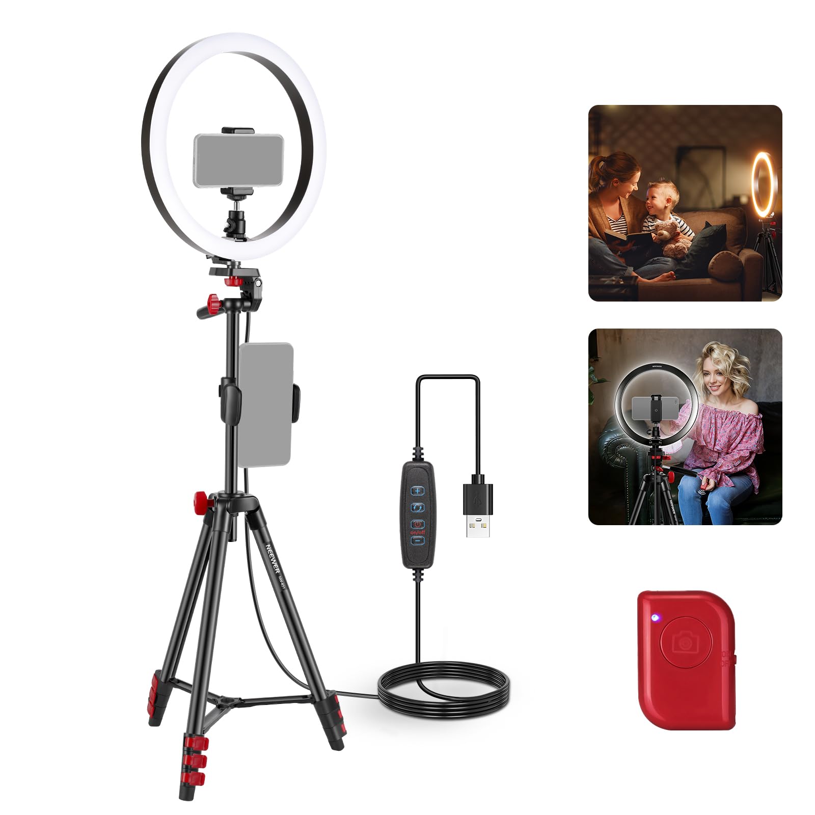 NEEWER Ring Light with Tripod Stand