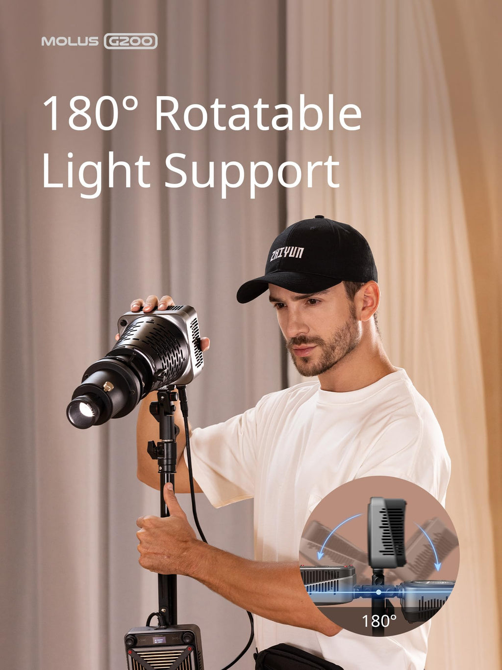 ZHIYUN Molus G200 G300 COB Video Light