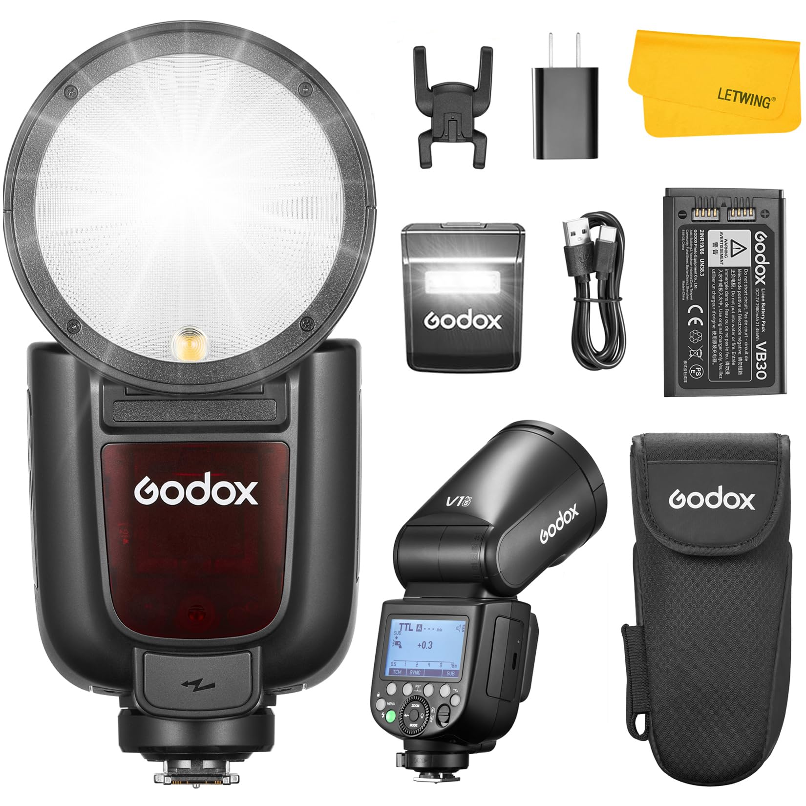 Godox V1Pro V1 Pro Round Head Camera Flash