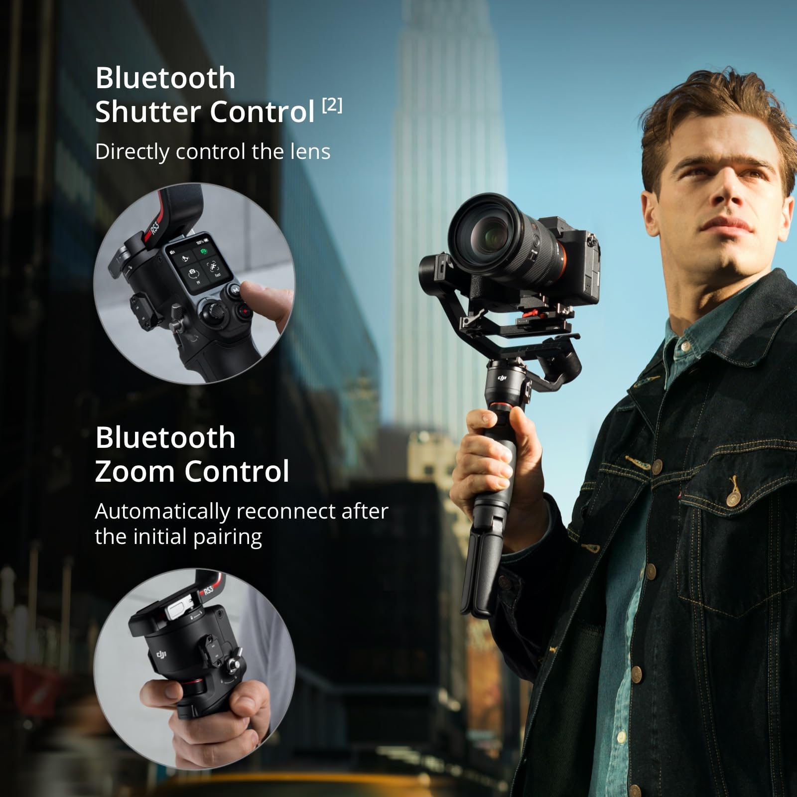 3-Axis Camera Gimbal Stabilizer with Native Vertical Shooting