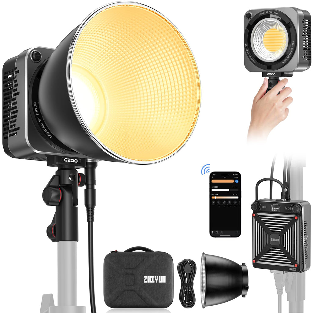 ZHIYUN Molus G200 G300 COB Video Light