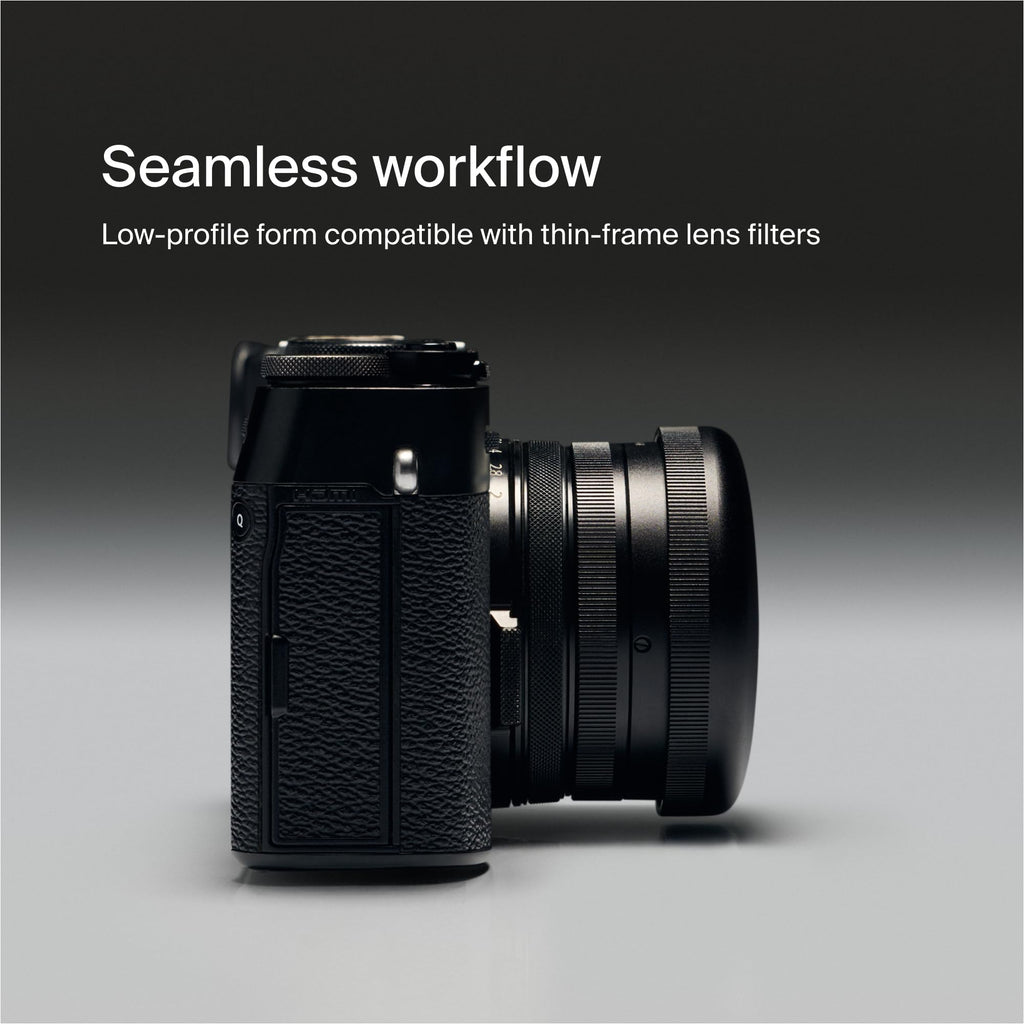Square Alloy Lens Hood Kit with Adapter Ring & Cap for X100 Series