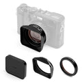 NiSi - Black Adapter Hood Kit for Fujifilm X100Adapter Hood Kit with UV Filter for X100 Series Cameras Series - Lens Protection for Fuji X100 Cameras (X100, X100S, X100F, X100T, X100V, X100VI) - Durable Design, Nano Coating and Enhanced UV Filter Features