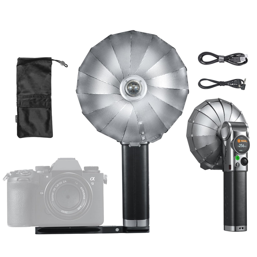 Retro TTL HSS Camera Flash with Touchscreen & Wireless Sync