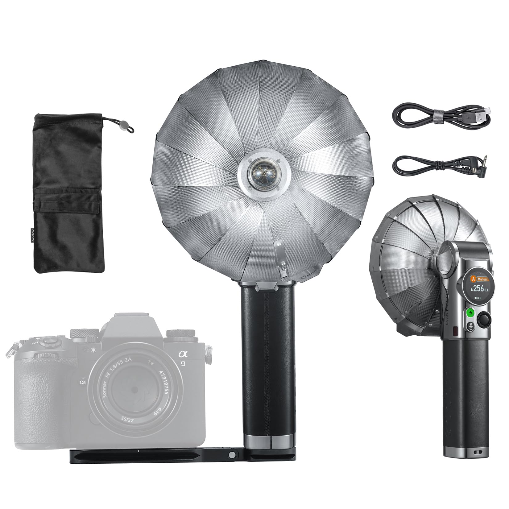 Retro TTL HSS Camera Flash with Touchscreen & Wireless Sync