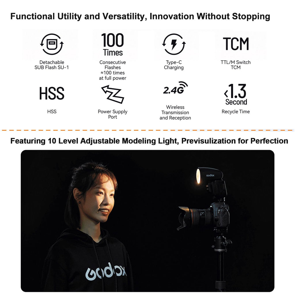 Godox V1Pro V1 Pro Round Head Camera Flash