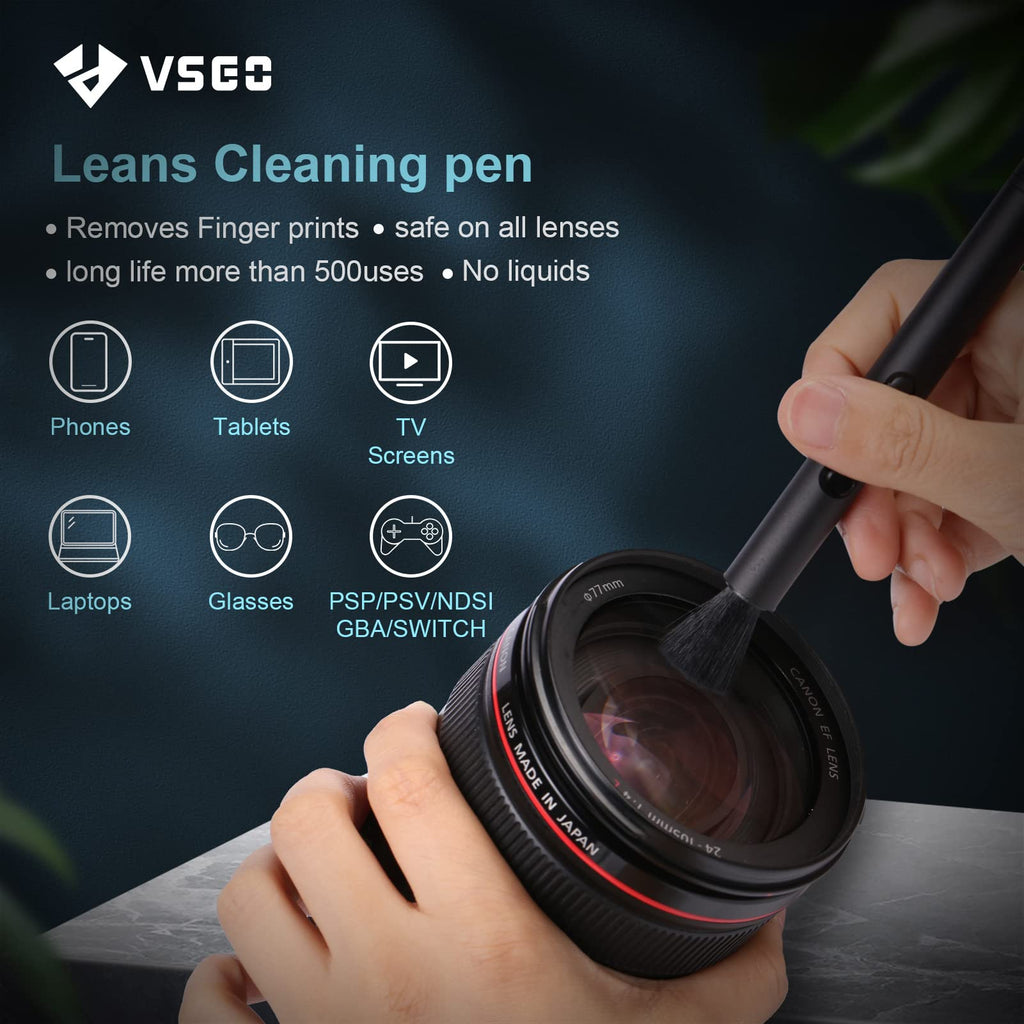 Professional Camera Cleaning Kit with Air Blower, Lens Pen & Carry Bag