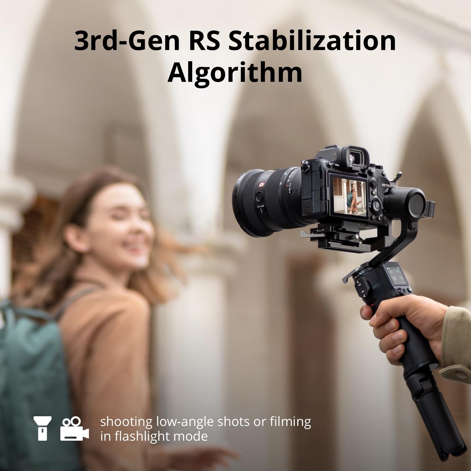 3-Axis Camera Gimbal Stabilizer with Native Vertical Shooting