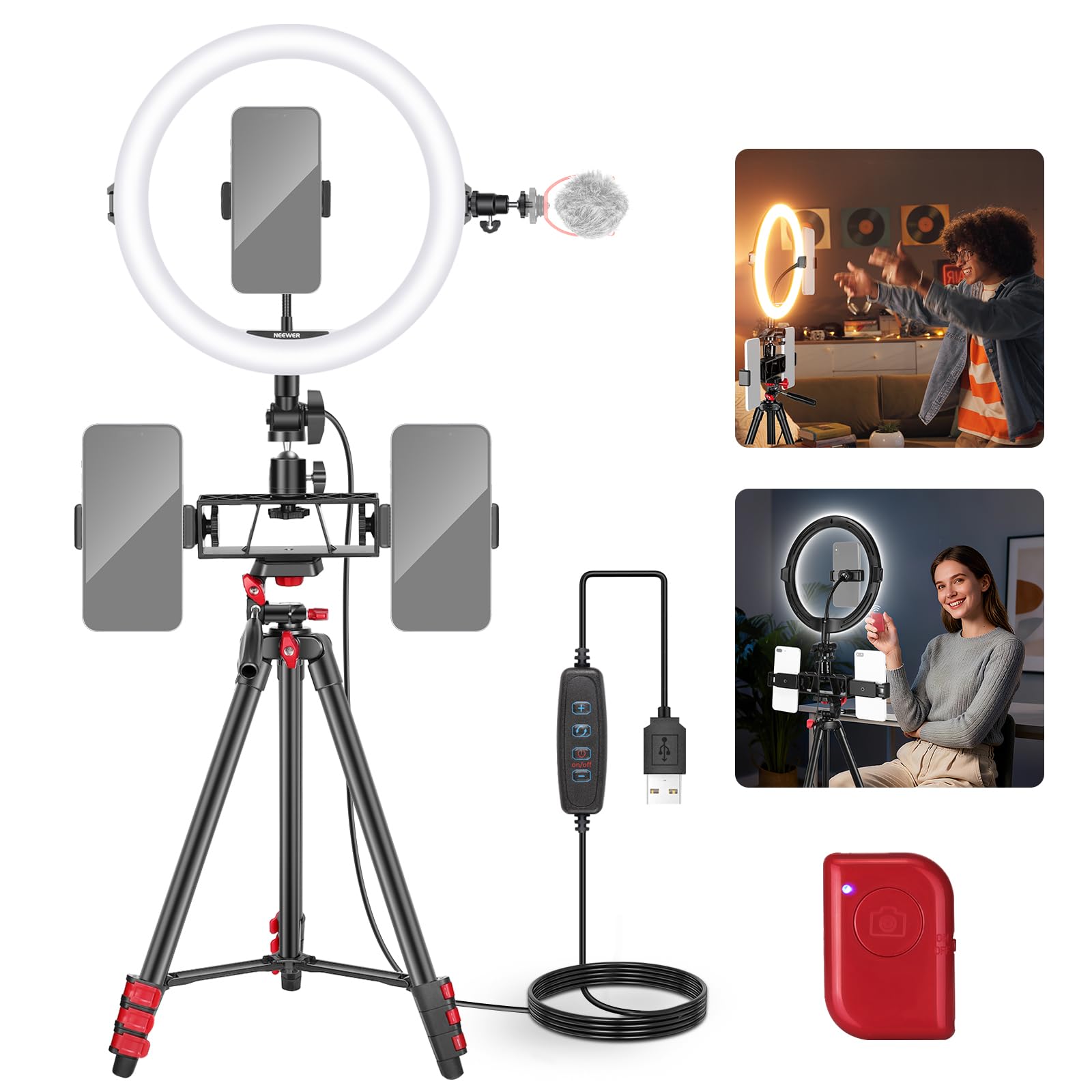 NEEWER Ring Light with Tripod Stand
