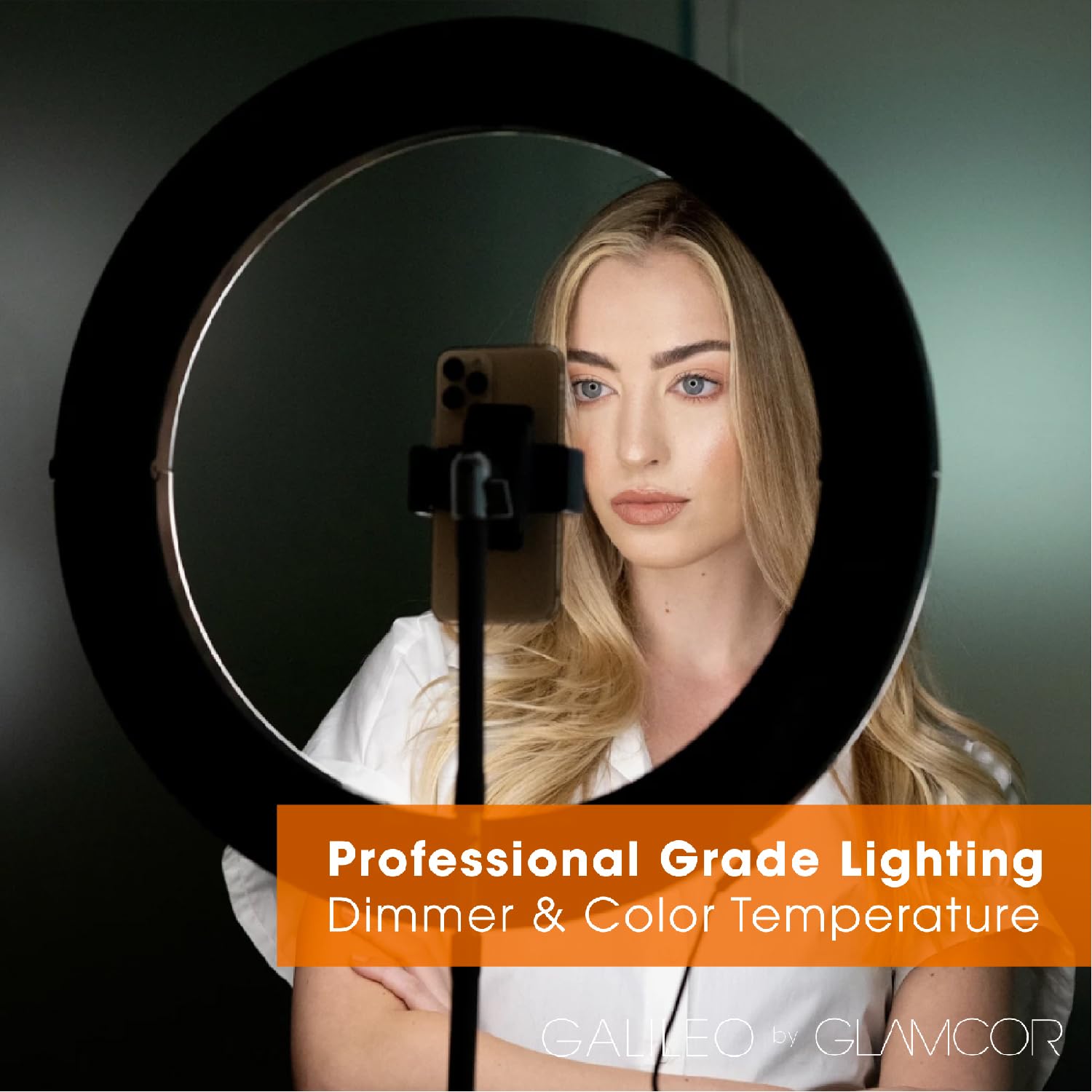 18-Inch Foldable LED Ring Light Kit with Remote & Bluetooth Control