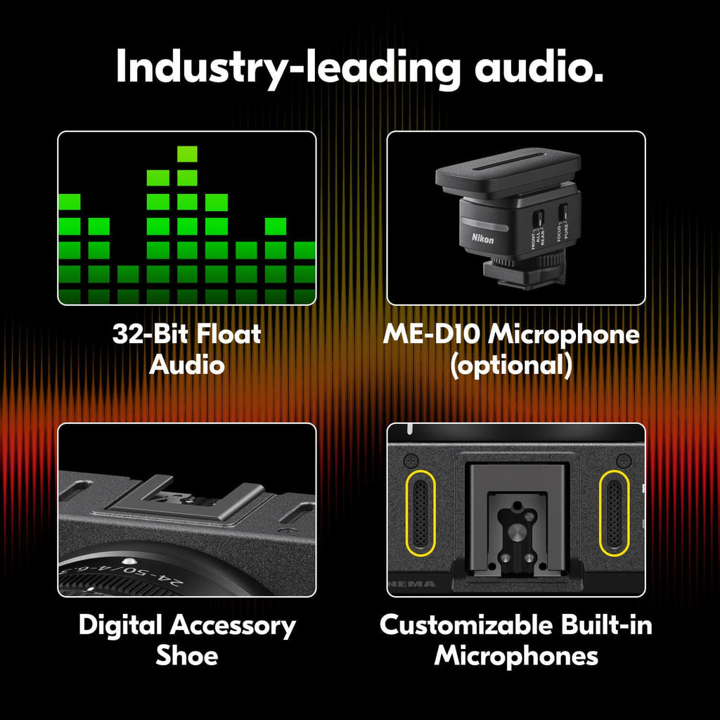 ZR 6K Full-Frame Cinema Camera Body with 32-Bit Float Audio & 4” DCI-P3 Monitor