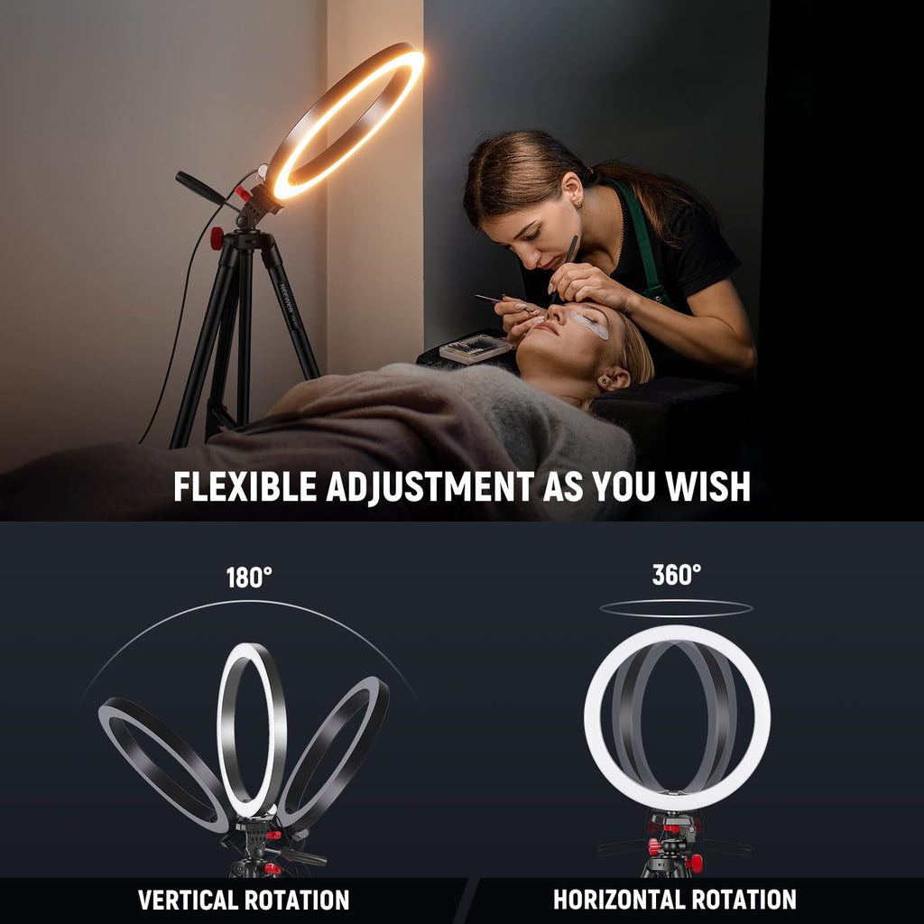 NEEWER Ring Light with Tripod Stand