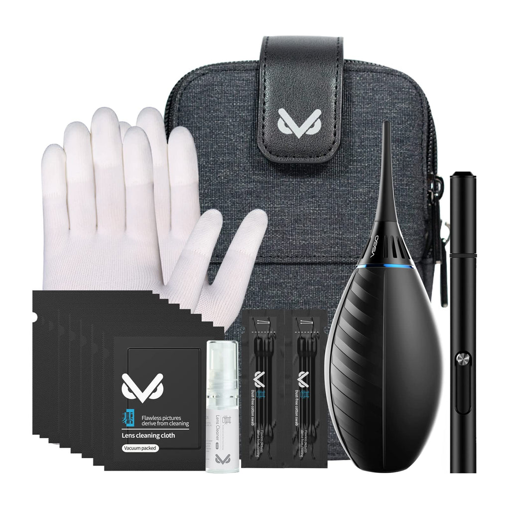 Professional Camera Cleaning Kit with Air Blower, Lens Pen & Carry Bag