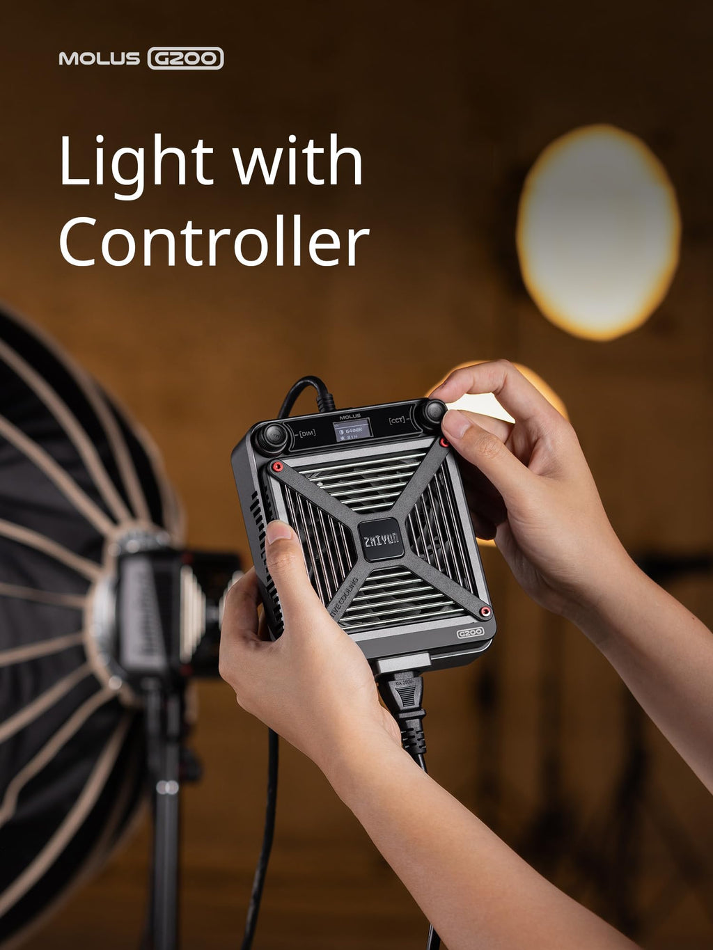 ZHIYUN Molus G200 G300 COB Video Light