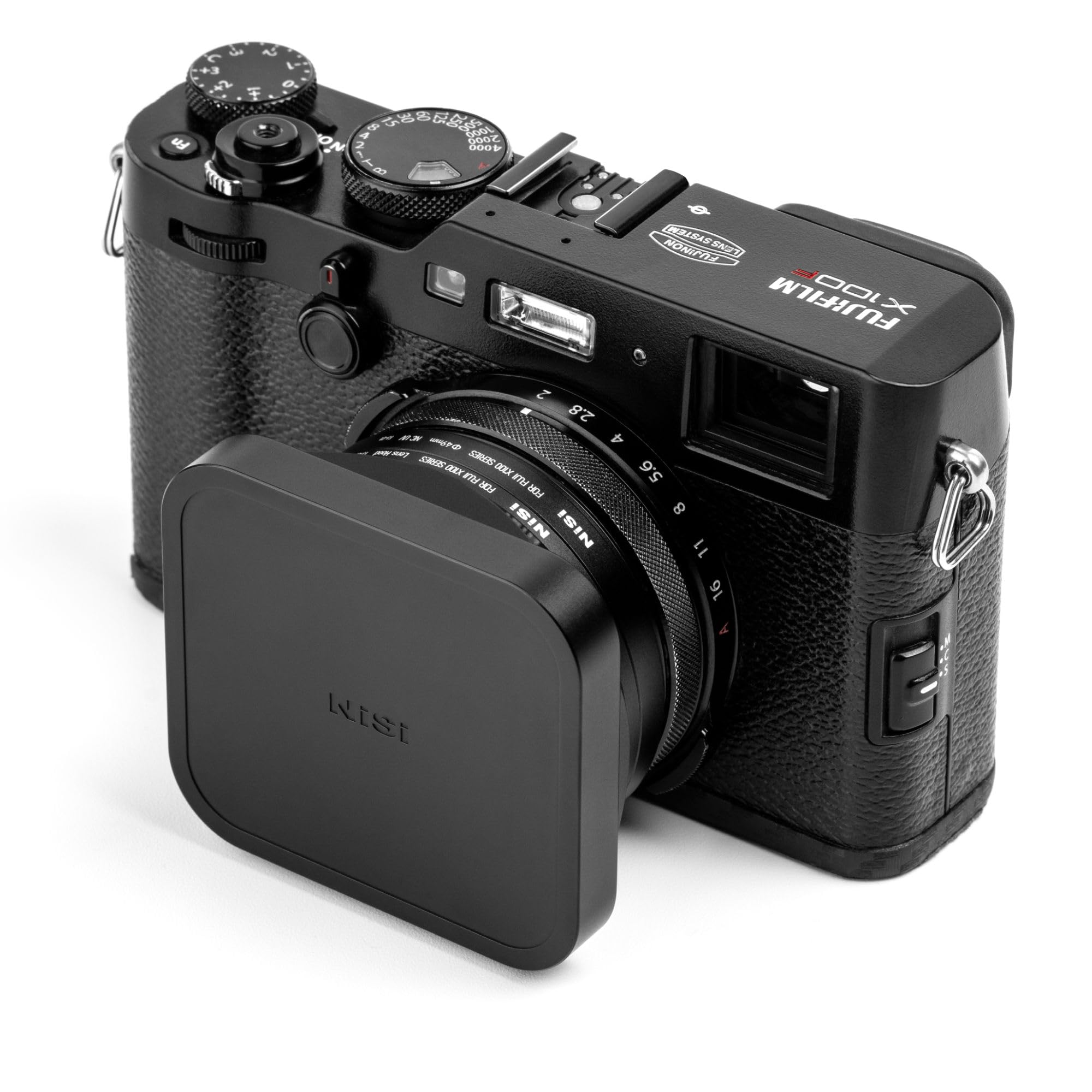 NiSi - Black Adapter Hood Kit for Fujifilm X100Adapter Hood Kit with UV Filter for X100 Series Cameras Series - Lens Protection for Fuji X100 Cameras (X100, X100S, X100F, X100T, X100V, X100VI) - Durable Design, Nano Coating and Enhanced UV Filter Features